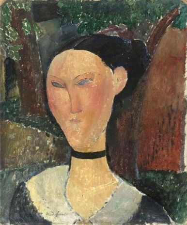 Modigliani 'Femme au ruban de velours' (1915)