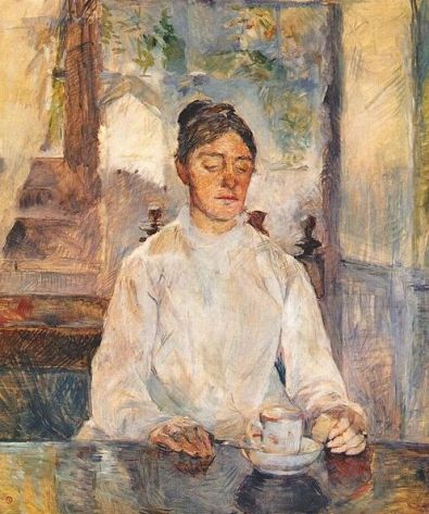 Toulouse-Lautrec 'Comtesse Adèle de Toulouse-Lautrec, at breakfast (1881)