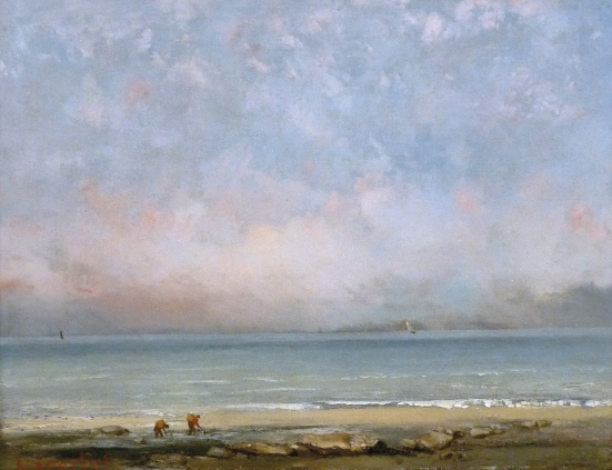 Coubert 'The Beach at Trouville' (c.1865)
