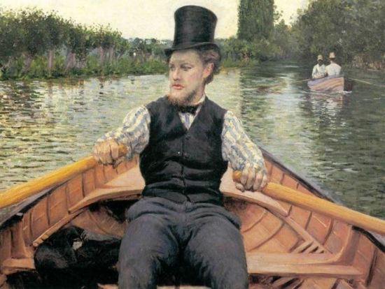 Gustave Caillebotte 'Oarsman in a Top Hat' (1878)