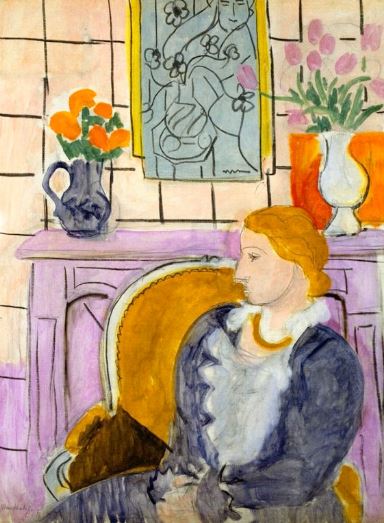 Matisse 'Blue Dress in Ochre Armchair' (1937)