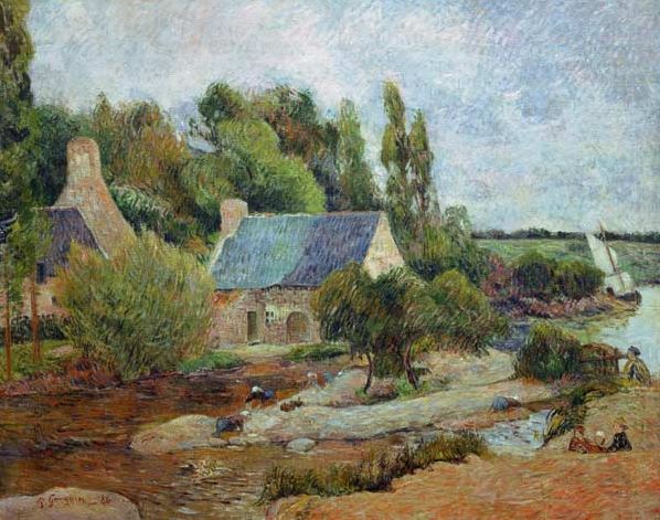 Gauguin 'Les Lavandieres in Pont-Aven' (1886)