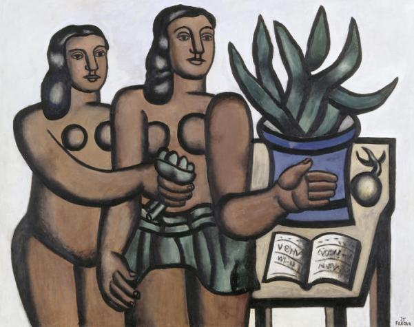 Fernand Leger 'Two Women with a Blue Vase' (1935)