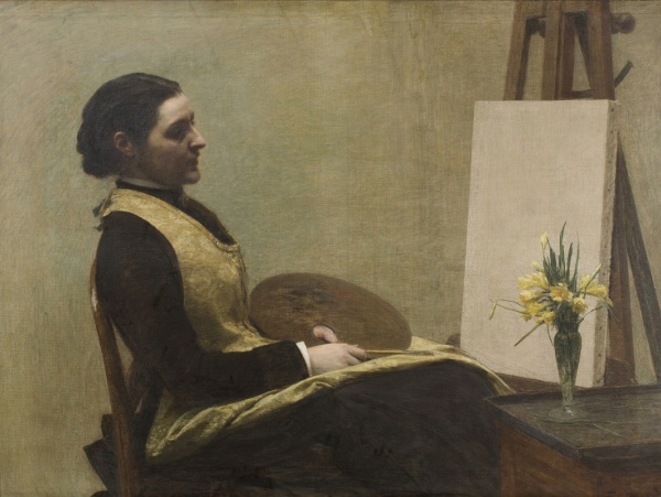 Henri Fantin-Latour 'L'etude. Portrait of Sarah Elizabeth Budgett' (1883)