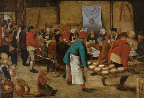 Pieter Brueghel the Younger 'Peasant Wedding in a Barn' (1616)