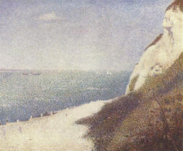 Seurat 'Beach at Bas Butin, Honfleur' (1886)