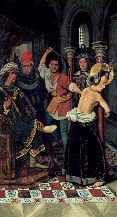 Bermejo 'Flagellation of Saint Engracia' (c.1474 - 77)