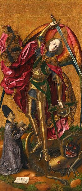 Bermejo 'Saint Michael triumphant over the Devil' (1468)