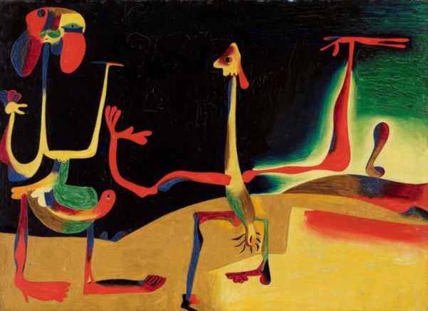 Miro 'Man and Woman in front of a pile of Excrement' (1935)