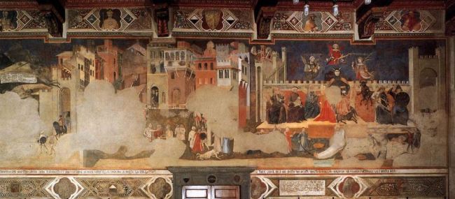 Ambrogio Lorenzetti 'The Effects of Bad Government' (1338 - 39)