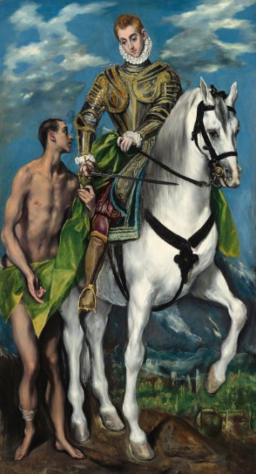 El Greco 'Saint Martin and the Beggar' (1597 - 99)