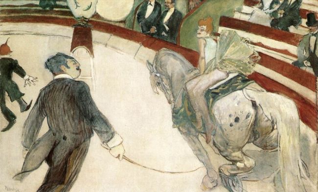 Toulouse-Lautrec 'At the Fernando Circus - the Equestrienne' (1888)