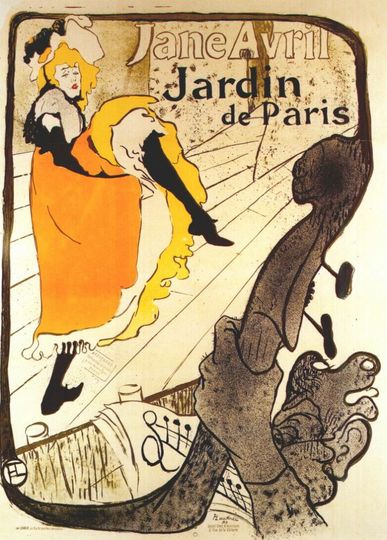 Toulouse-Lautrec 'Jane Avril at the Jardin de Paris' (1893)